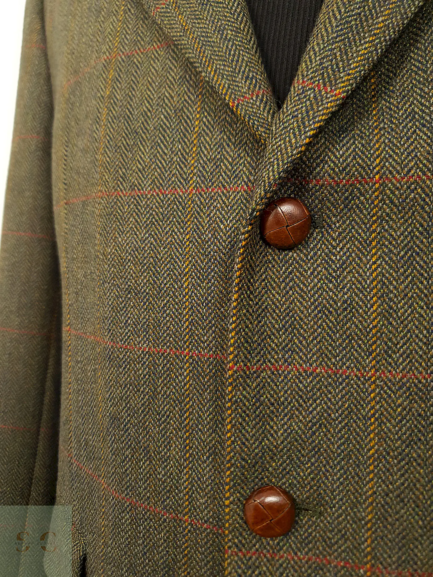 Blazer J. Toyner Original English Verde 100% Lana Cordero - Talla LXL 9