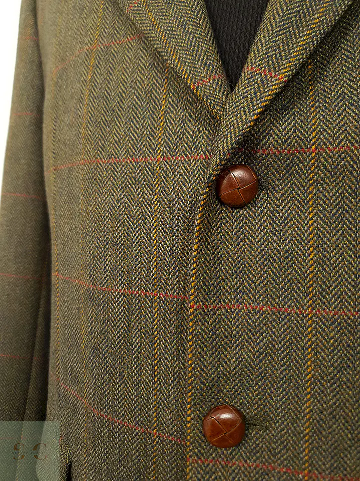 Blazer J. Toyner Original English Verde 100% Lana Cordero - Talla LXL 9