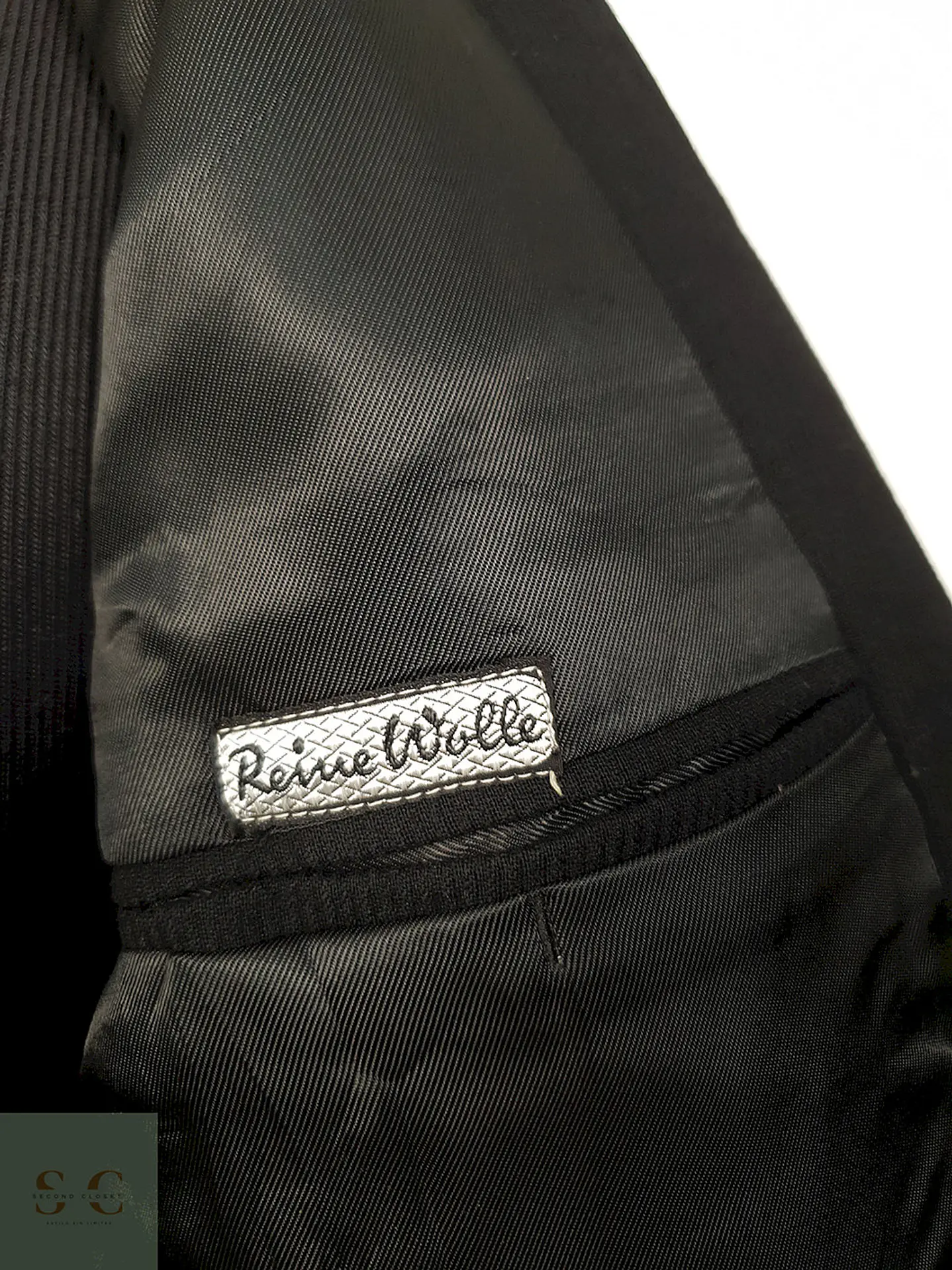 Blazer Vintage Negro Lana Virgen - Talla L 6