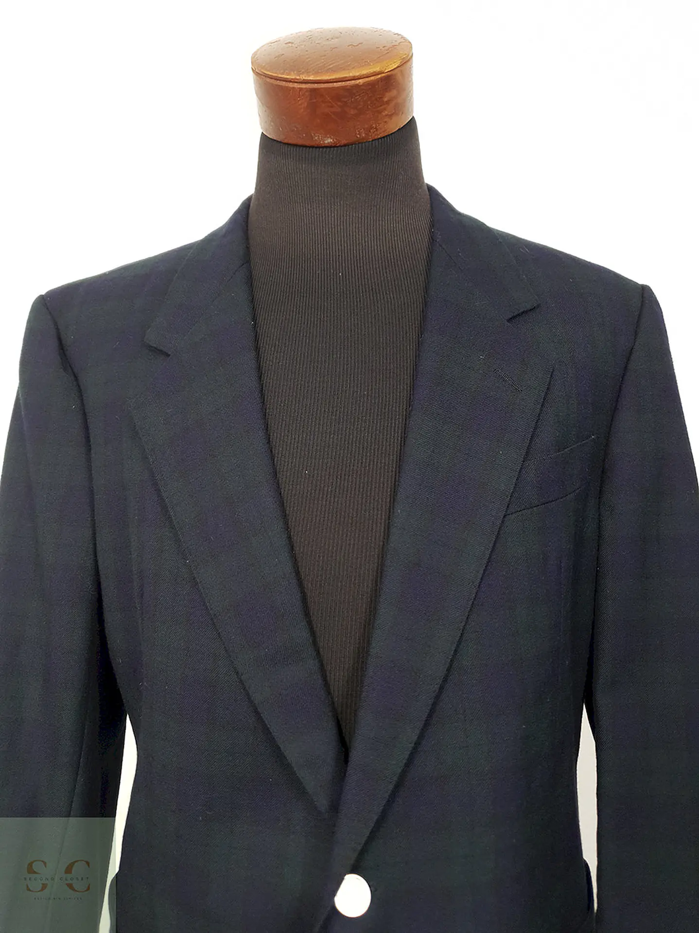 Blazer First Class Azul Verde Cuadros Lana Virgen - Talla L 4