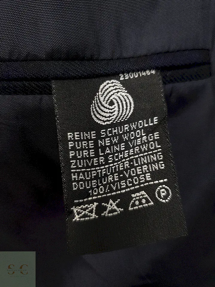 Blazer First Class Azul Verde Cuadros Lana Virgen - Talla L 5