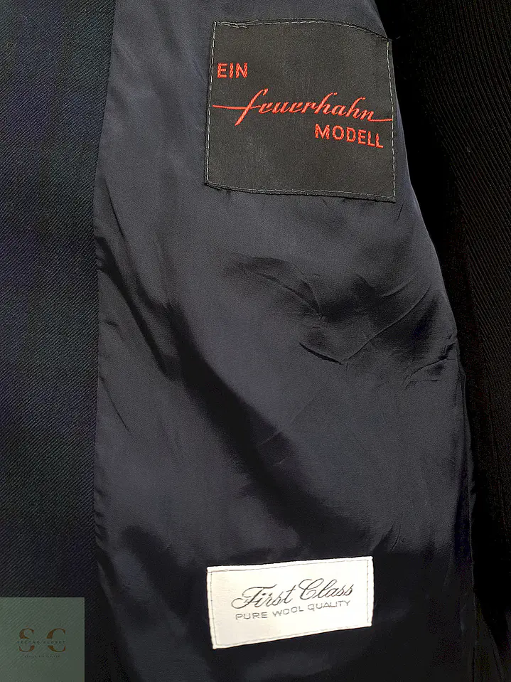 Blazer First Class Azul Verde Cuadros Lana Virgen - Talla L 6