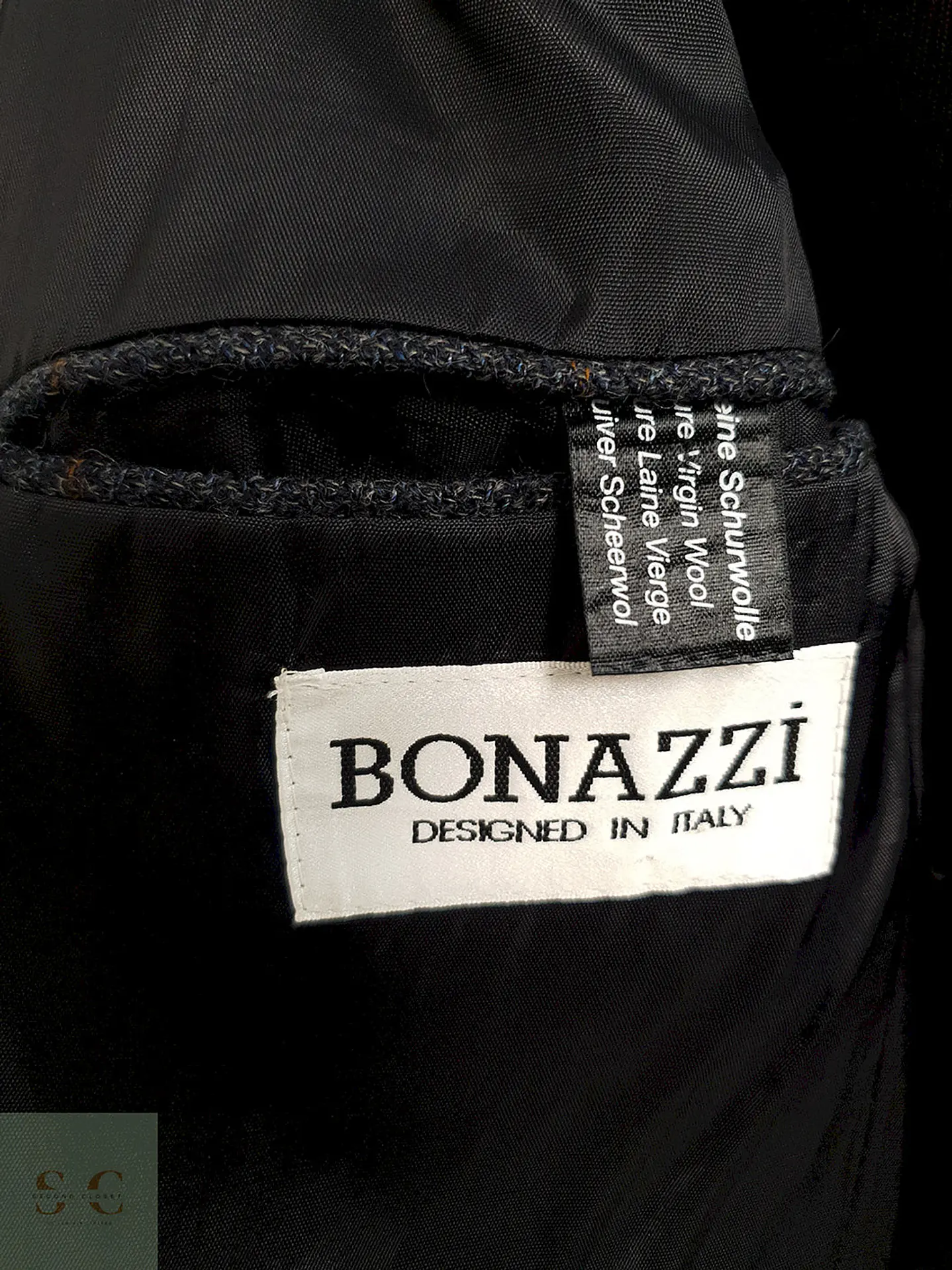 Blazer Bonazzi Italiano Azul Plomo Lana Virgen - Talla XL 5