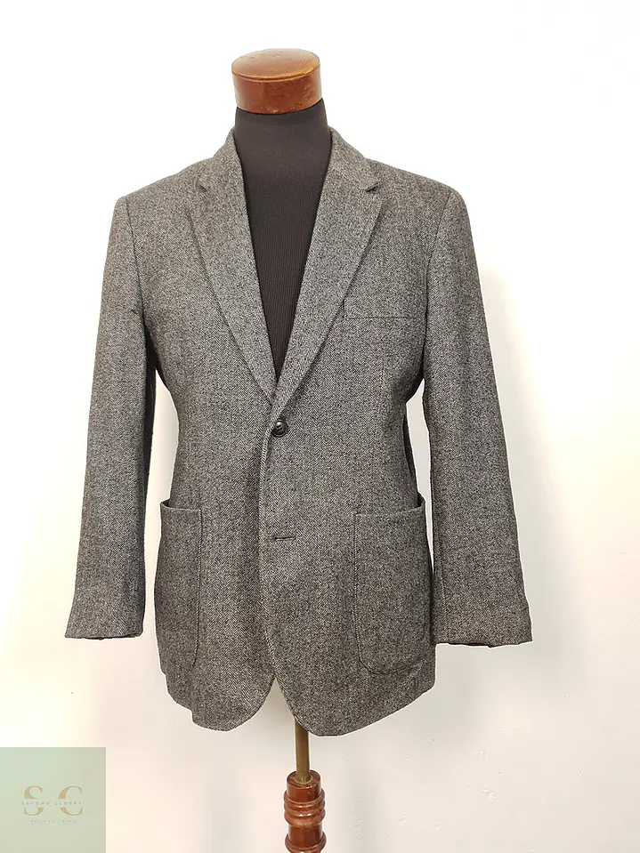 Blazer Bpc Collection Plomo Lana - Talla ML 1