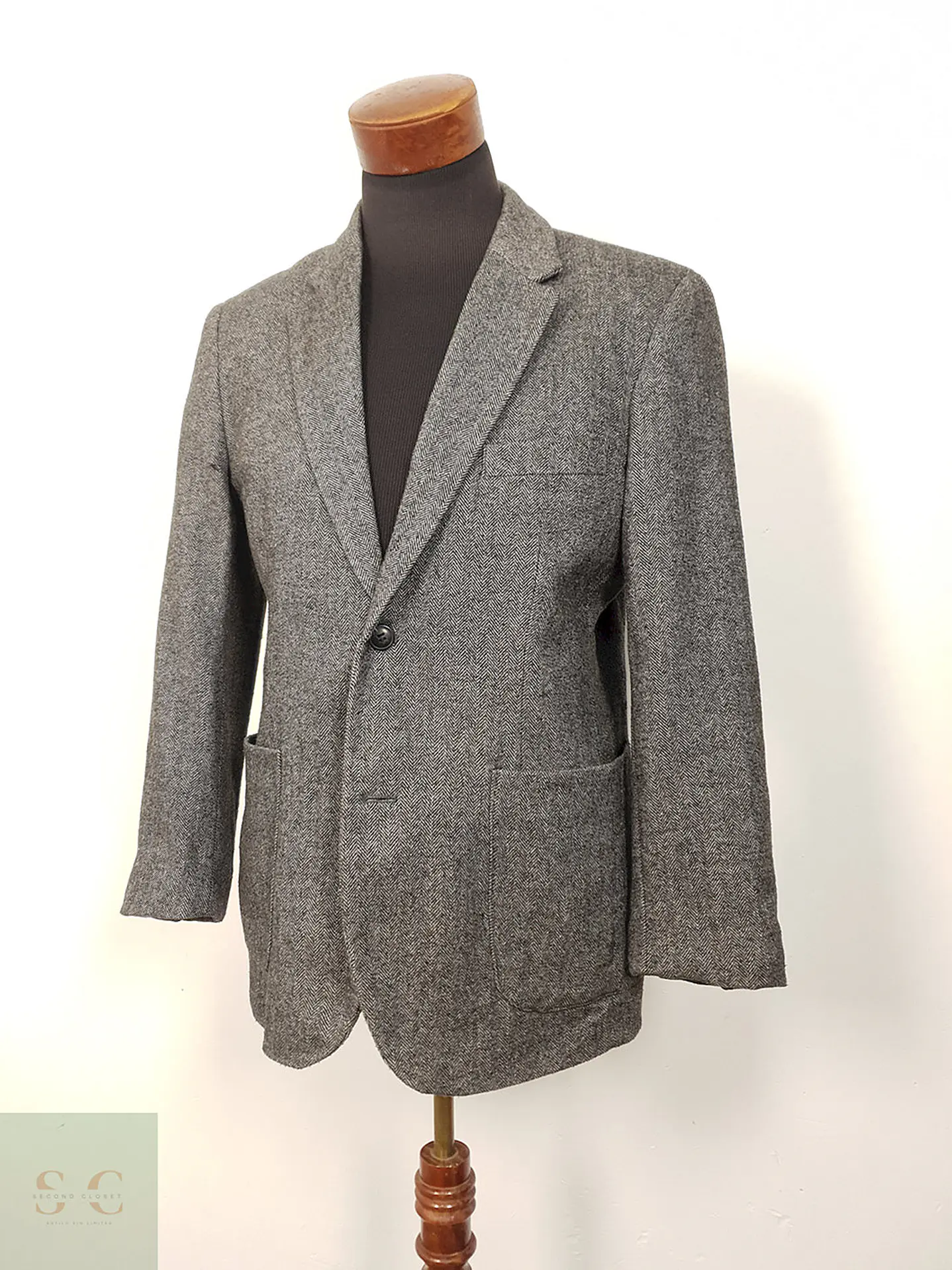 Blazer Bpc Collection Plomo Lana - Talla ML 2