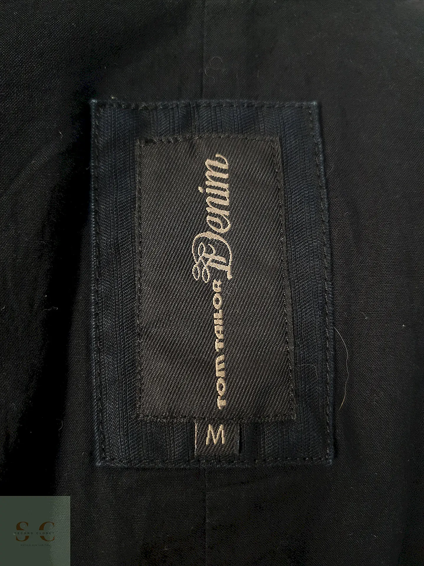 Blazer Tom Tailor Negro Algodón - Talla SM 7