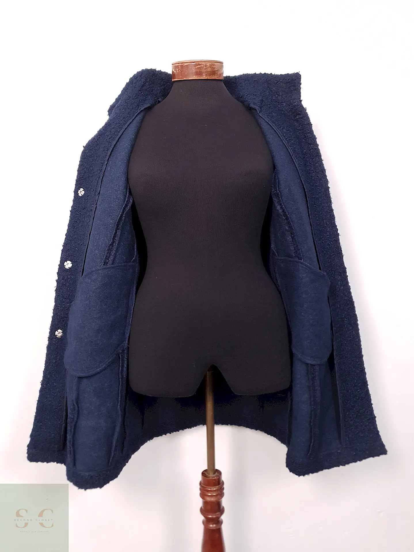 Abrigo mujer Esmara Azul Bouclé – TALLA SM 6