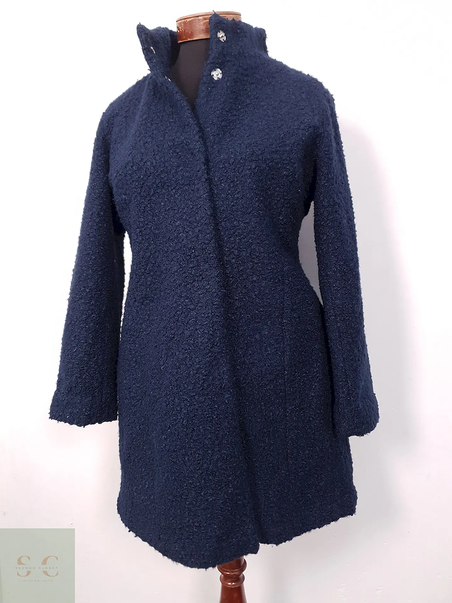 Abrigo mujer Esmara Azul Bouclé – TALLA SM 1