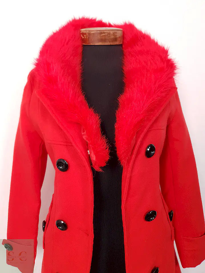 Abrigo cruzado mujer Owind Rojo - Talla XS 8