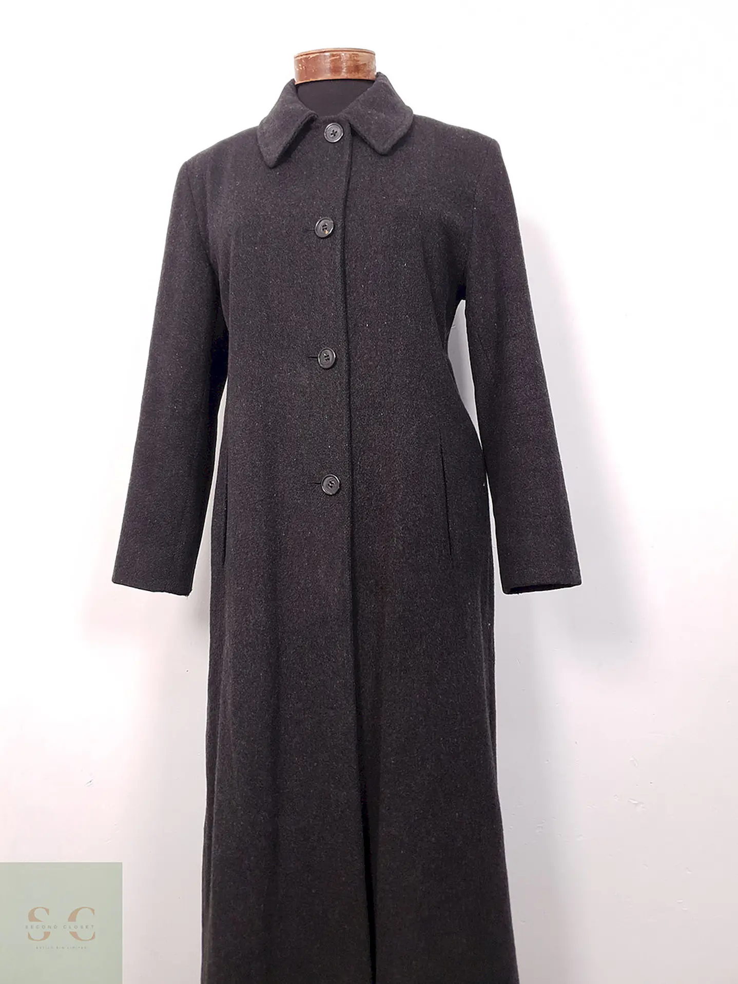 Abrigo largo mujer Calvin Klein Plomo Lana - Talla ML 5