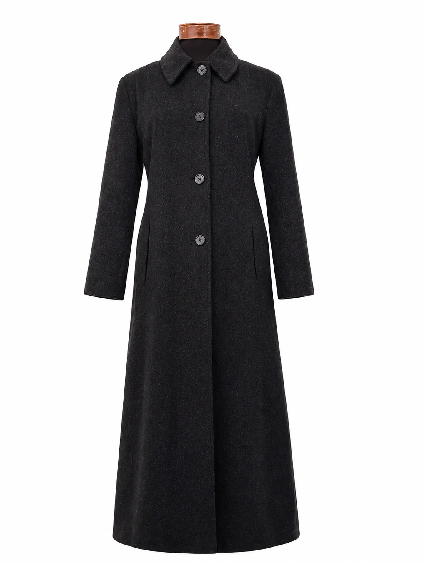 Abrigo largo mujer Calvin Klein Plomo Lana - Talla ML 1