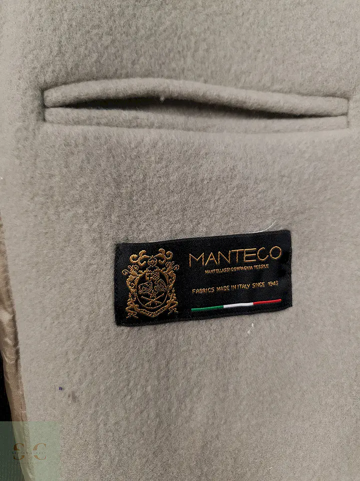 Abrigo mujer Gris Claro Manteco Italia Lana Gruesa – TALLA L 6