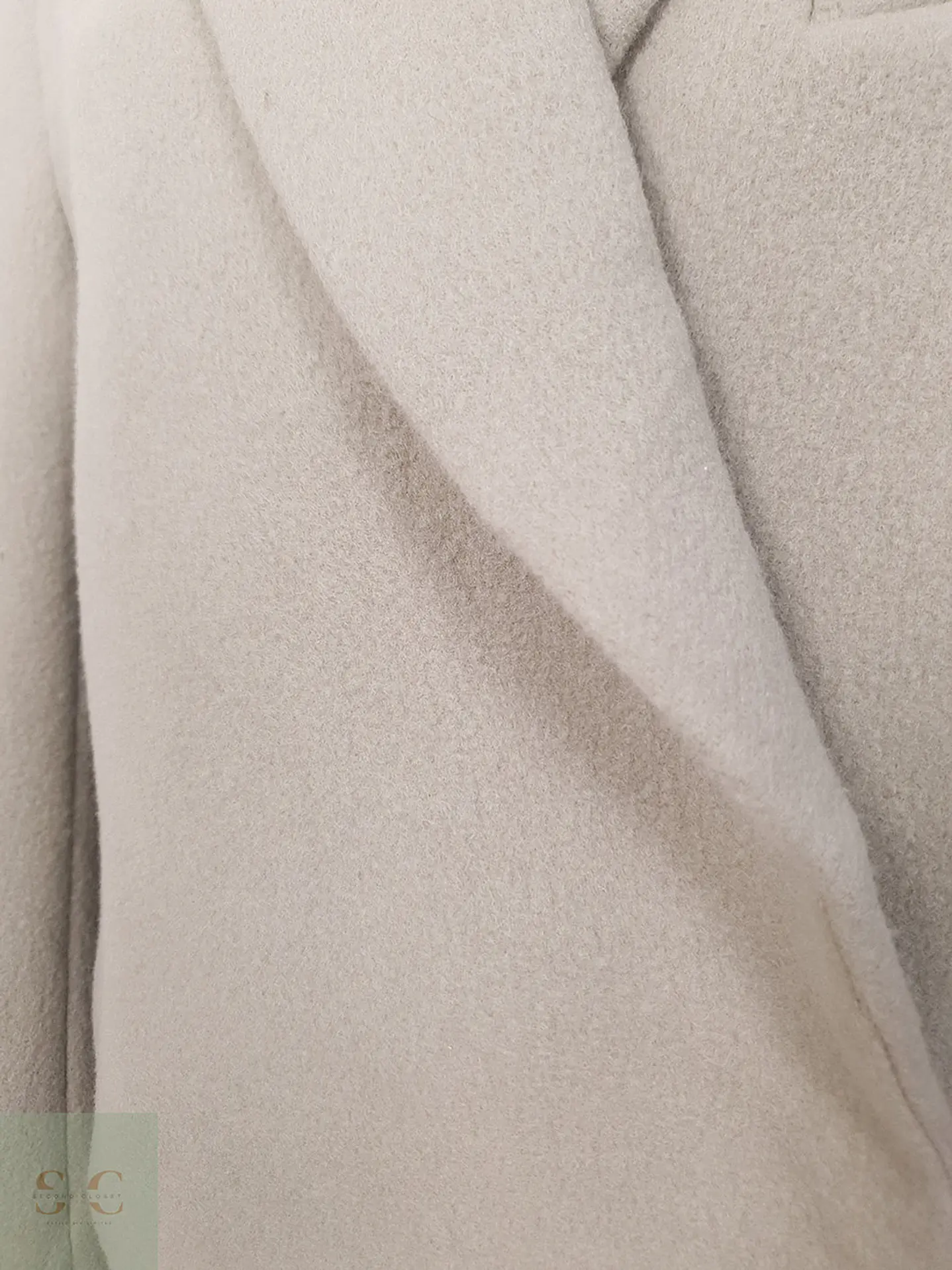 Abrigo mujer Gris Claro Manteco Italia Lana Gruesa – TALLA L 7