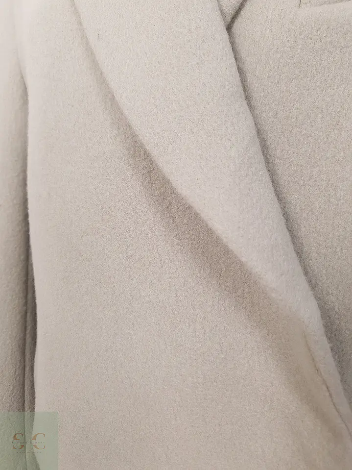 Abrigo mujer Gris Claro Manteco Italia Lana Gruesa – TALLA L 7