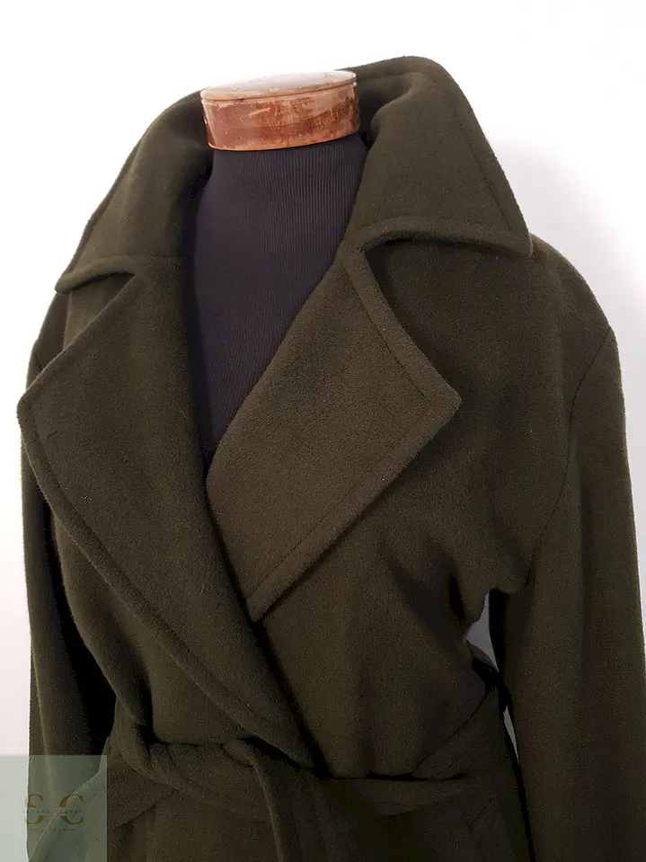 Abrigo largo mujer Pietro Filipi Verde Lana - Talla LXL 4