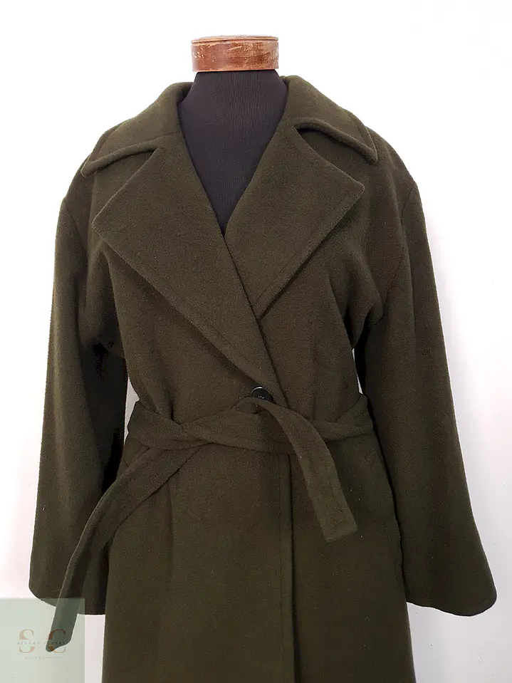 Abrigo largo mujer Pietro Filipi Verde Lana - Talla LXL 10