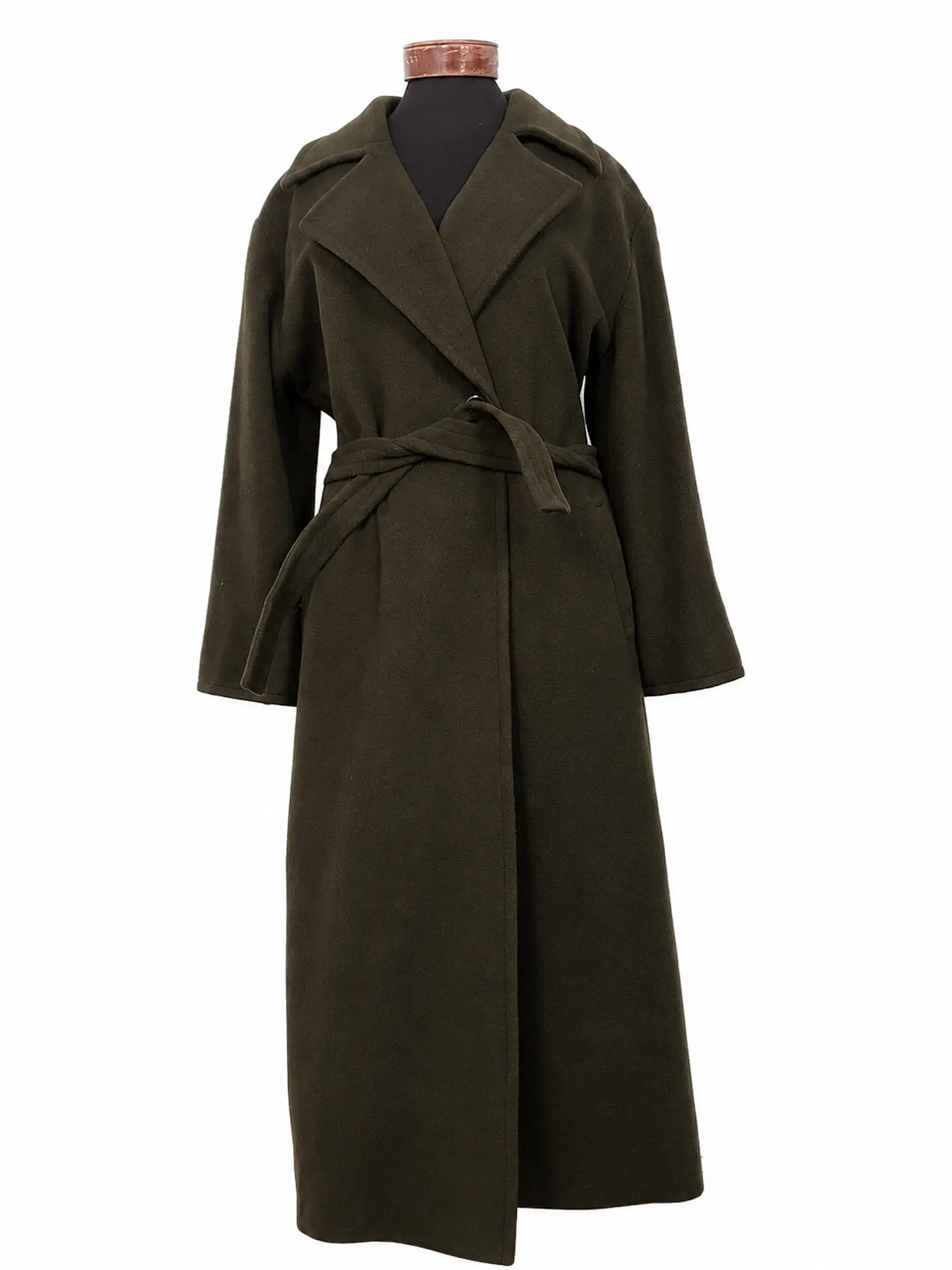 Abrigo largo mujer Pietro Filipi Verde Lana - Talla LXL 1