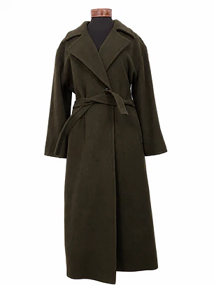 Abrigo largo mujer Pietro Filipi Verde Lana - Talla LXL