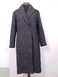 Abrigo largo mujer Pietro Filipi Azul y Café Lana Seda Cashmere - Talla ML - Miniatura 2