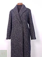 Abrigo largo mujer Pietro Filipi Azul y Café Lana Seda Cashmere - Talla ML - Miniatura 3