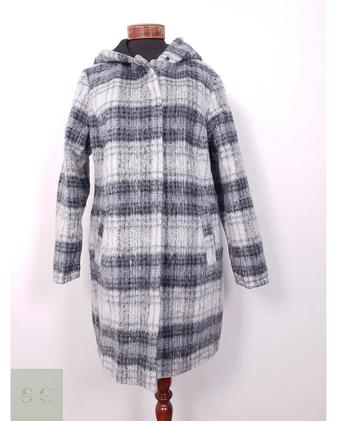 Abrigo mujer Outerwear Gris Mezcla Lana - Talla SM