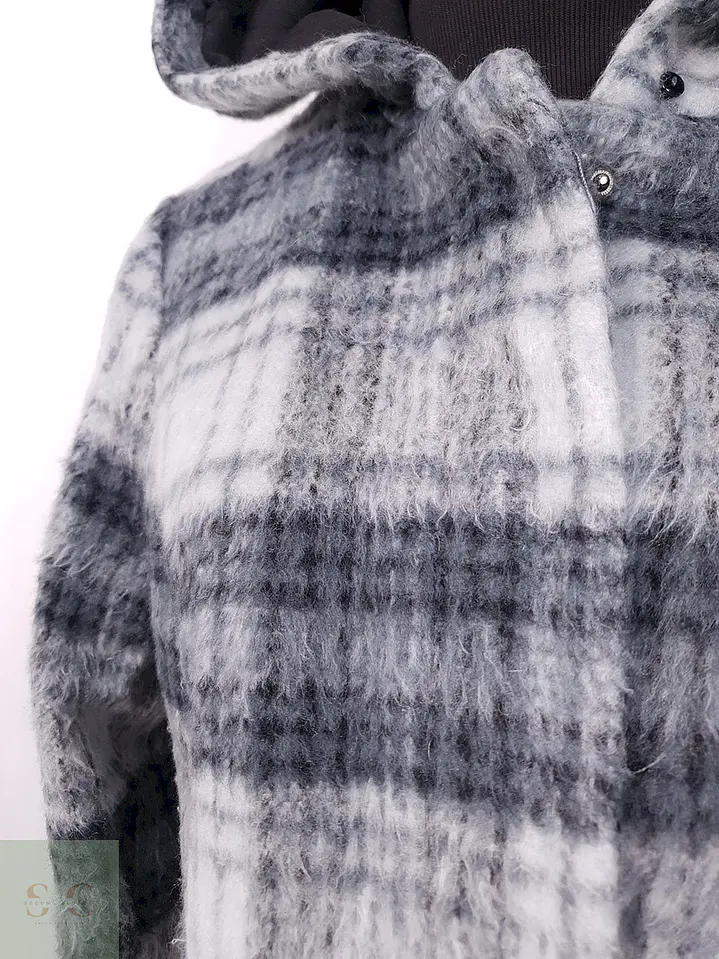 Abrigo mujer Outerwear Gris Mezcla Lana - Talla SM 5