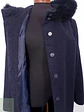 Abrigo largo mujer italiano Kistermann Azul Plomo Lana y Cashmere - Talla XL - Miniatura 9
