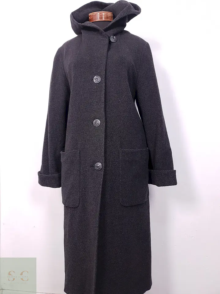 Abrigo largo mujer Clau de Claw Plomo Lana y Cashmere - Talla ML 1