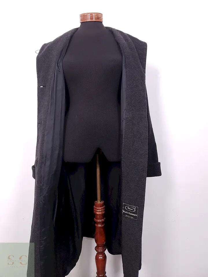 Abrigo largo mujer Clau de Claw Plomo Lana y Cashmere - Talla ML 6