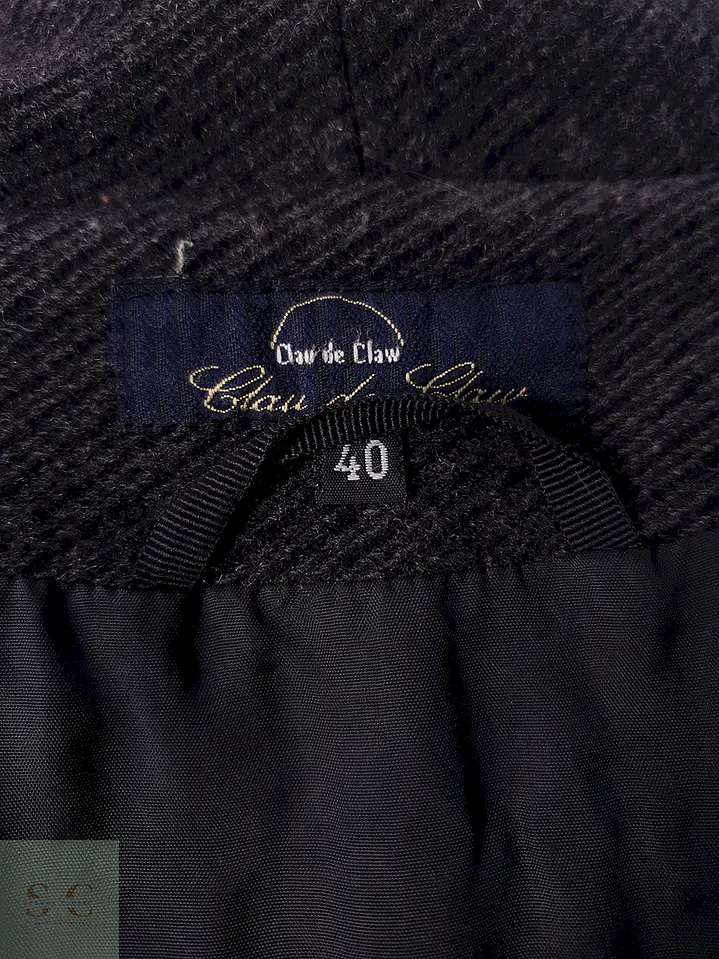 Abrigo largo mujer Clau de Claw Plomo Lana y Cashmere - Talla ML 7