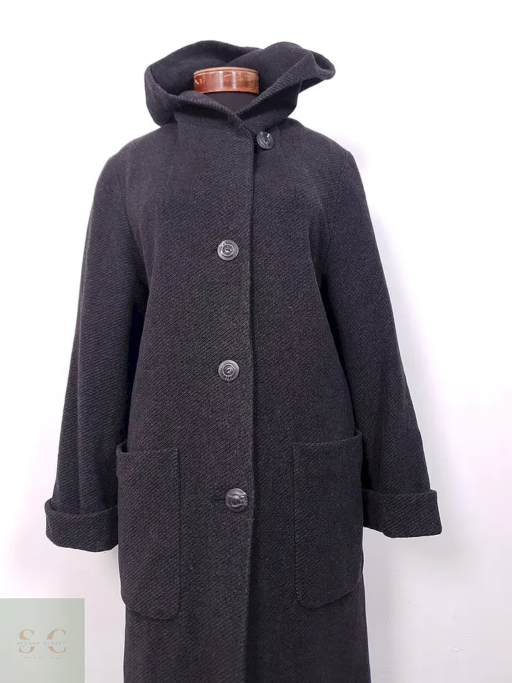 Abrigo largo mujer Clau de Claw Plomo Lana y Cashmere - Talla ML 9