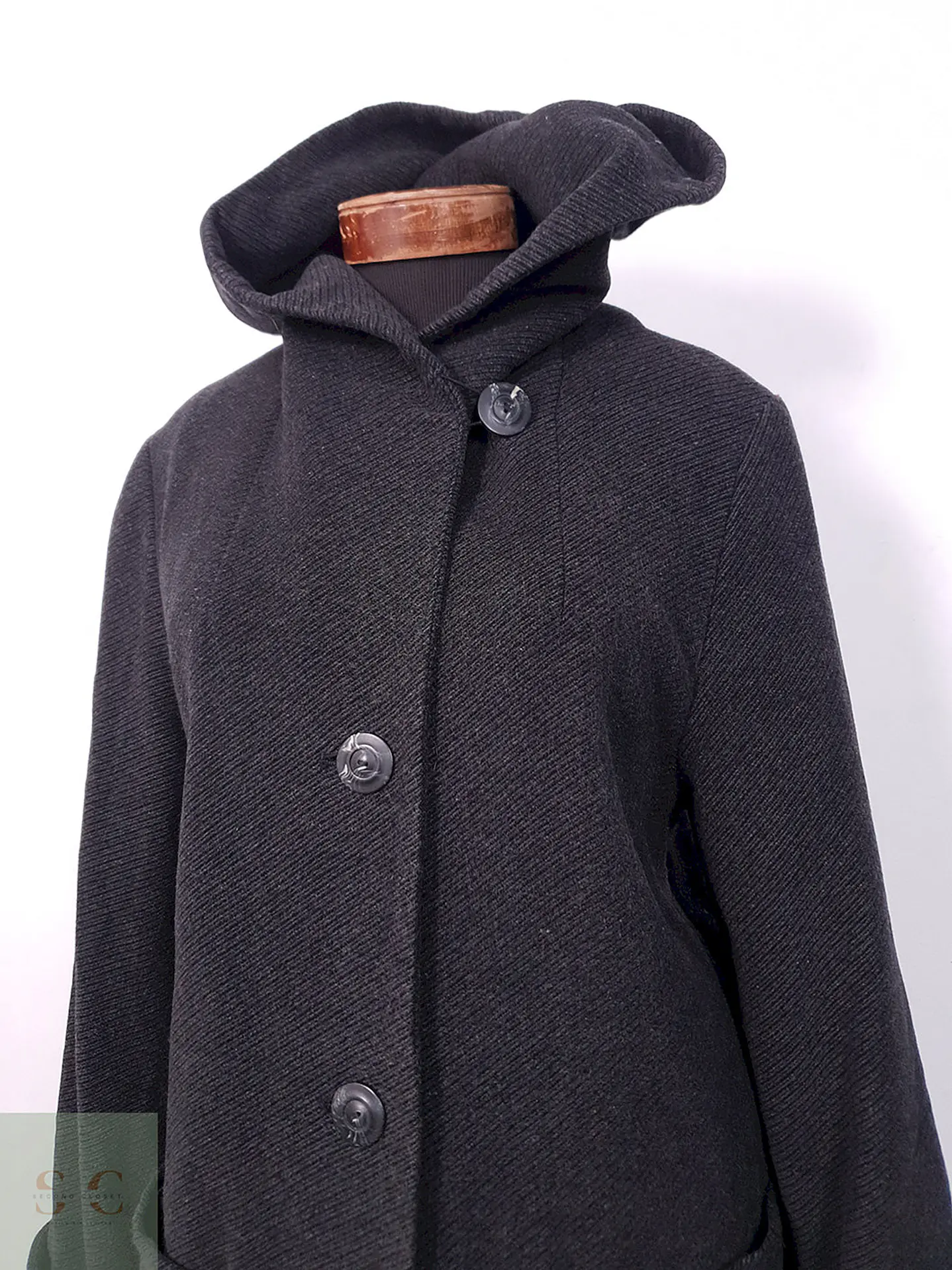 Abrigo largo mujer Clau de Claw Plomo Lana y Cashmere - Talla ML 10