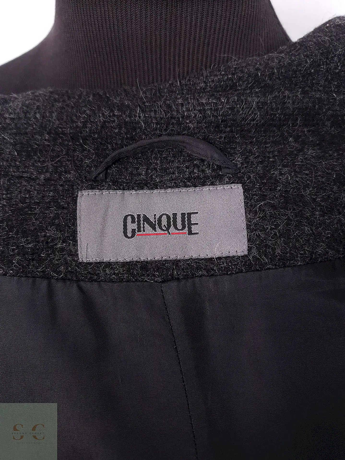 Abrigo cruzado mujer Cinque Plomo Lana - Talla ML 8