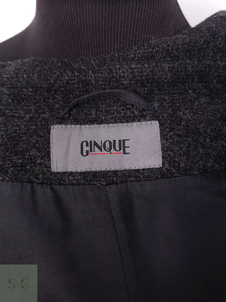 Abrigo cruzado mujer Cinque Plomo Lana - Talla ML 8
