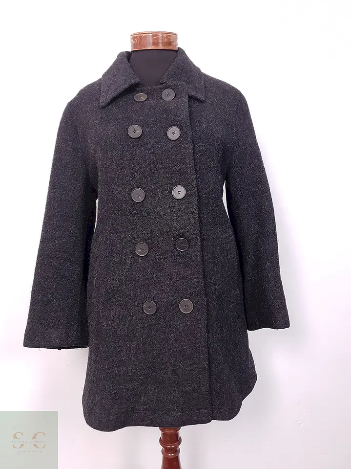 Abrigo cruzado mujer Cinque Plomo Lana - Talla ML 2