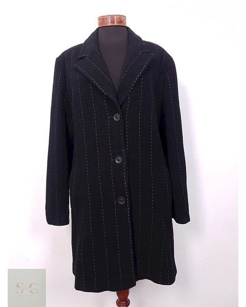 Abrigo mujer Lana La Boutique de Claudette Negro - Talla XL