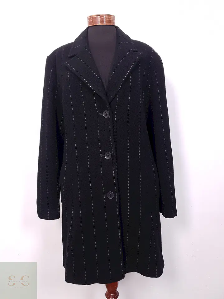 Abrigo mujer Lana La Boutique de Claudette Negro - Talla XL 1
