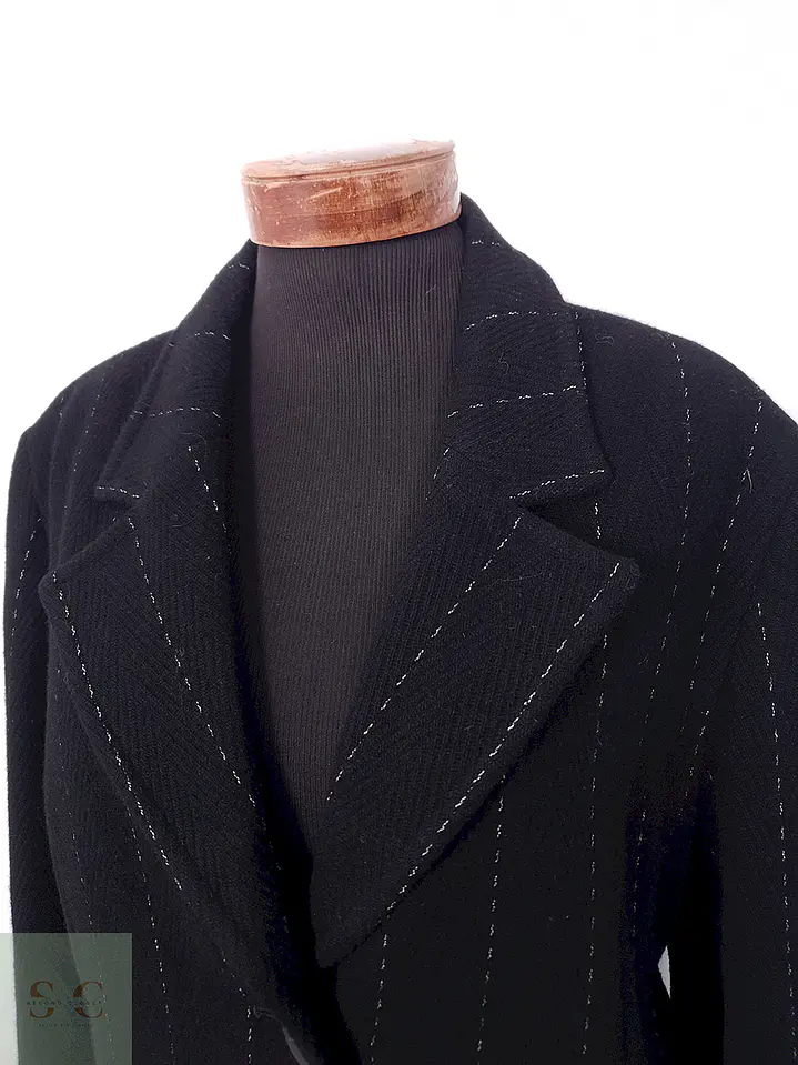 Abrigo mujer Lana La Boutique de Claudette Negro - Talla XL 8