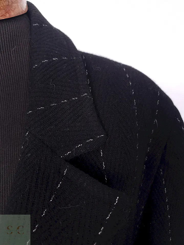 Abrigo mujer Lana La Boutique de Claudette Negro - Talla XL 11