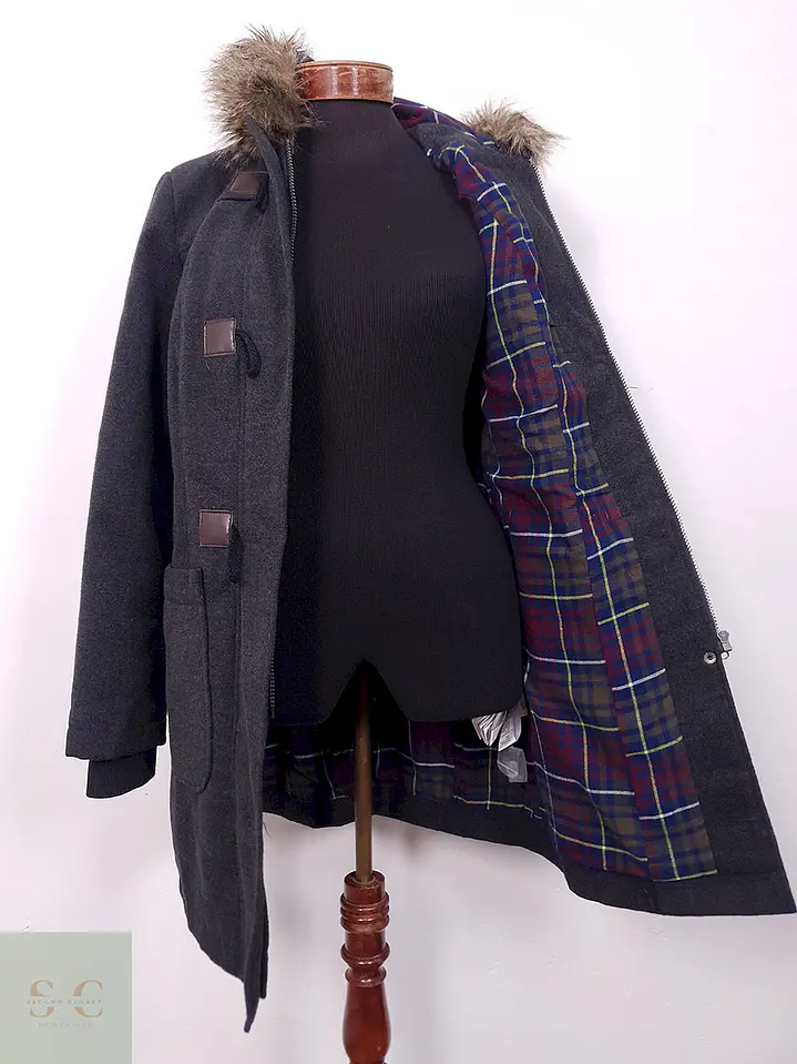 Abrigo Bpc Plomo Montgomery Mezcla - Talla SM 7
