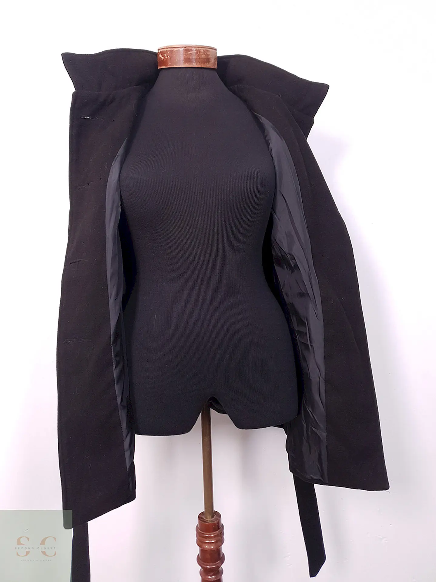 Abrigo cruzado mujer Azbro Negro - Talla XS 5