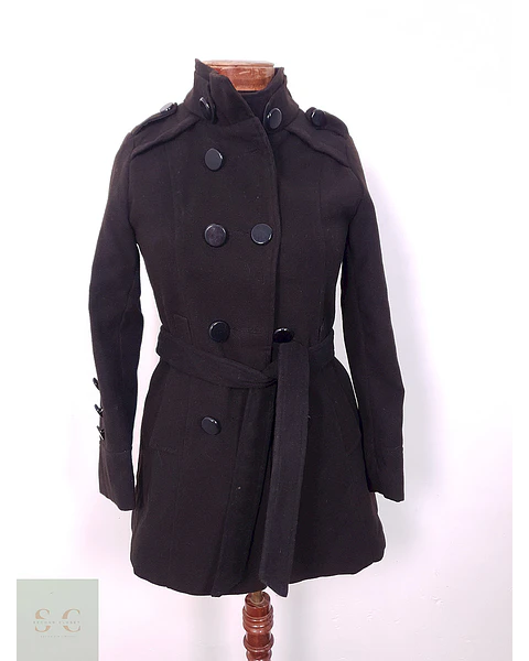 Abrigo cruzado mujer Azbro Negro - Talla XS