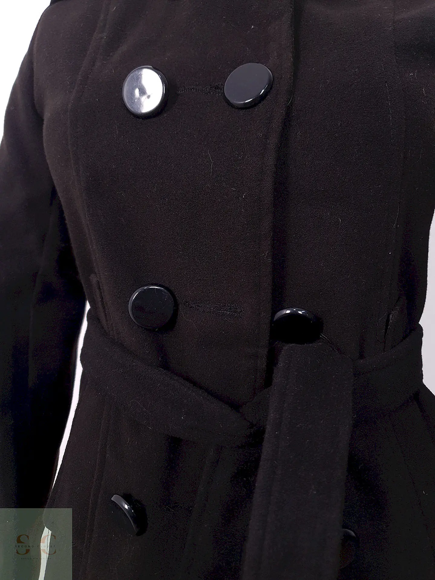 Abrigo cruzado mujer Azbro Negro - Talla XS 6