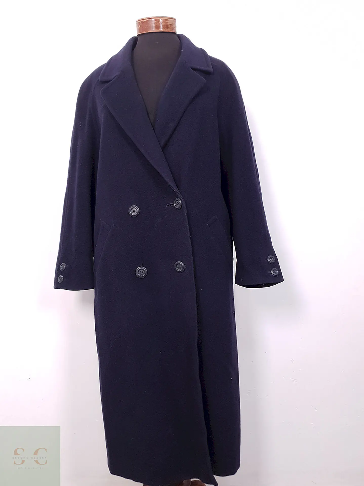 Abrigo Marks & Spencer Azul Wool Cashmere - Talla XL 1
