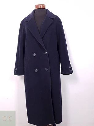 Abrigo Marks & Spencer Azul Wool Cashmere - Talla XL