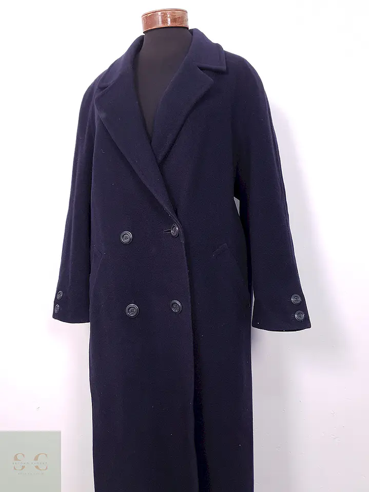 Abrigo Marks & Spencer Azul Wool Cashmere - Talla XL 2
