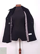 Abrigo cruzado mujer Calvin Klein Negro Lana Cashmere Seda - Talla XS - Miniatura 12