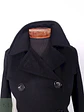 Abrigo cruzado mujer Calvin Klein Negro Lana Cashmere Seda - Talla XS - Miniatura 5