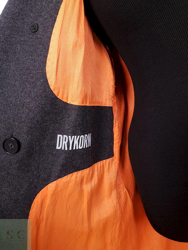 Abrigo largo mujer Derykorn Plomo Lana Virgen - Talla M 6