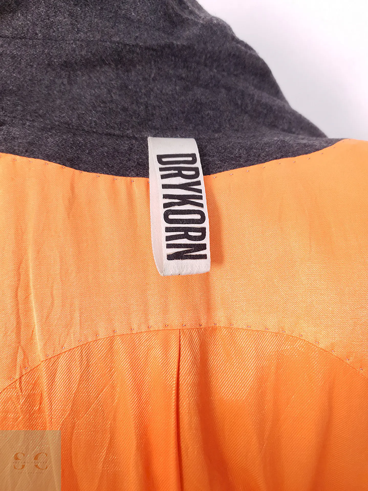 Abrigo largo mujer Derykorn Plomo Lana Virgen - Talla M 8